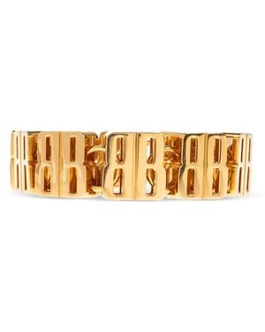 Balenciaga Pulsera Con Logo Bb - Metálico