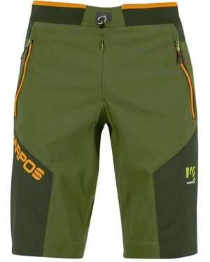 Karpos Panelled Shorts - Green