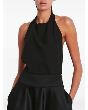 Wardrobe NYC Blouse En Soie Froncée Dos Nu - Black