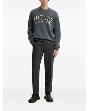 From Future Pullover Mit Rundhalsausschnitt - Grau