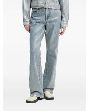 Gestuz Metallic-Finish Jeans - Blue