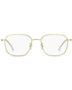 BOSS Geometric-Frame Glasses - White