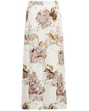 Altuzarra Jupe Mi-Longue Imprimée - Neutre