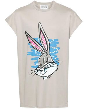 Iceberg T-Shirt Con Stampa - Blu