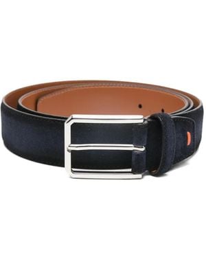 Santoni Gürtel Aus Wildleder - Blau
