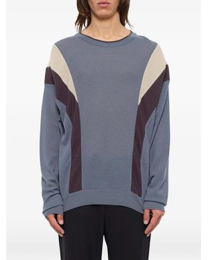 WOOYOUNGMI Sweat À Design Colour Block - Blue
