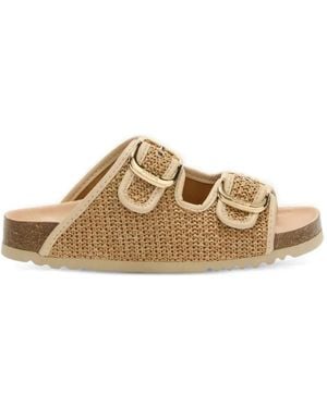 Scholl Noelle Buckle-Fastening Sandals - Natural