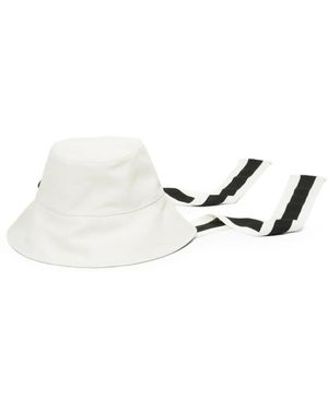 Osklen Ribbon Bucket Hat - White