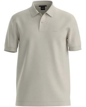 BOSS Logo Polo Shirt - Grey