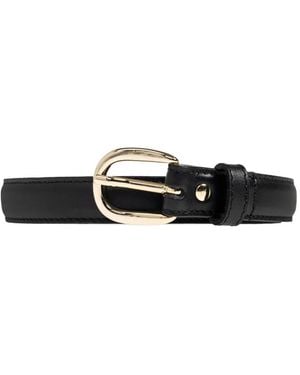 A.P.C. Buckle-Fastening Leather Belt - White