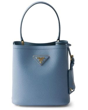 Prada パニエ ミニバッグ - ブルー