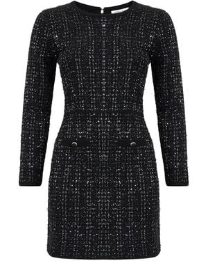 Veronica Beard Channing Knit Mini Dress - Black