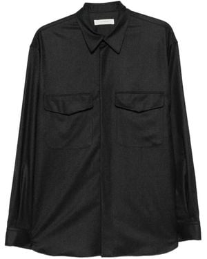 Umit Benan Jonah Flap-Pocket Shirt - Black