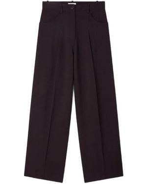 Sandro Wide-Leg Pants - Black
