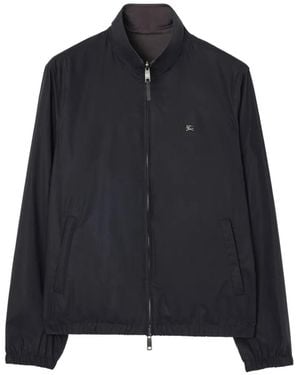 Burberry Reversible Cotton Harrington Jacket - Blue