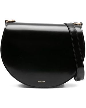 Wandler Kate Half-Moon Satchel Bag - Black