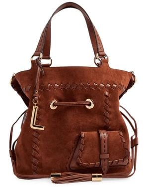 Lancel Medium Premier Flirt Whipstitched Bucket Bag - Brown