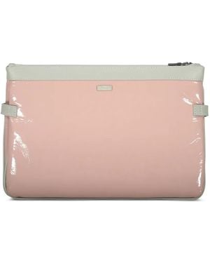 Herno Borsa A Spalla Con Zip - Rosa