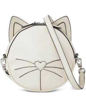 KARL LAGERFELD Ikon Le Chat Cross Body Bag - White