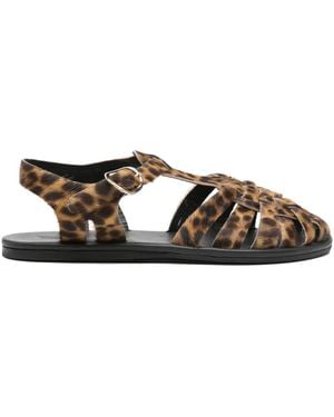 Ancient Greek Sandals Karina Pony Cage Sandals - Brown