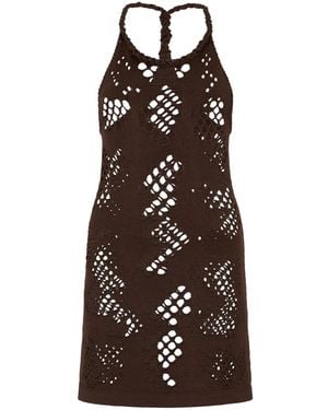 Roberto Cavalli Sleeveless Dress - Brown