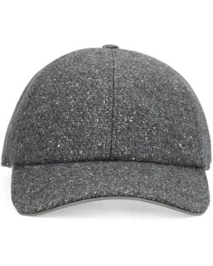 Eleventy Flecked Baseball Cap - Gray