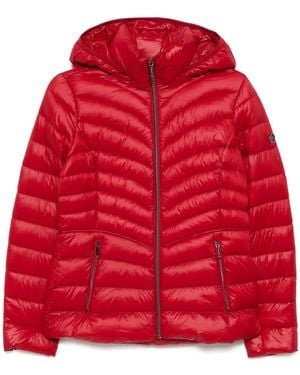 MICHAEL Michael Kors Chevron Packable Jacket - Red