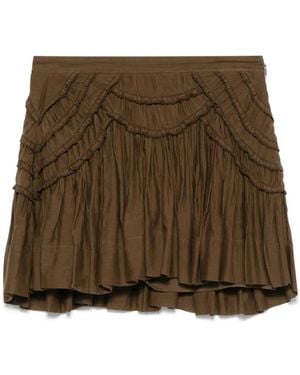 Isabel Marant Ceola Mini Skirt - Brown
