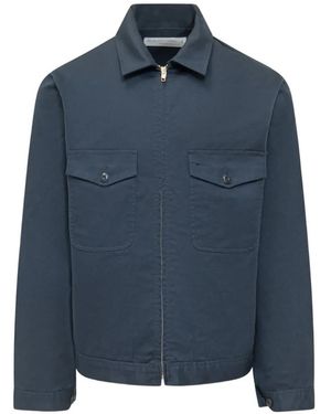 Universal Overall Hemdjacke mit Reißverschluss - Blau