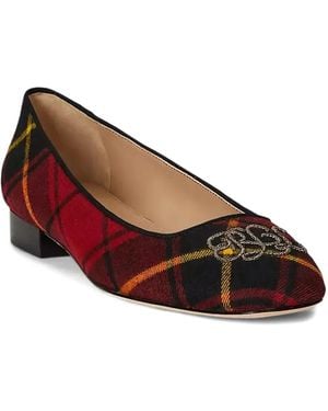 Ralph Lauren Emellie Embellished Court Shoes - Brown