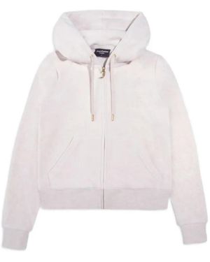 Juicy Couture Robertson Fluwelen Hoodie - Wit