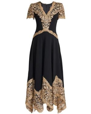 Tadashi Shoji Fatiha Floral-Lace Dress in Blue | Lyst Tadashi Shoji Fatiha Floral-Lace Dress in Blue | Lyst