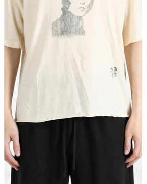 SAITOS Harrison Ghost Distressed T-Shirt - White