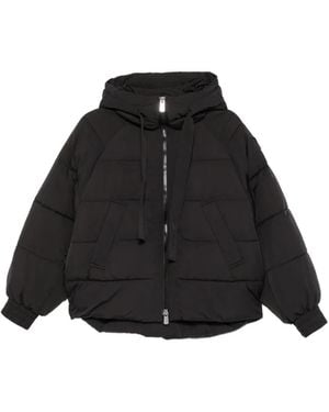 Pinko Hooded Puffer Jacket - Black