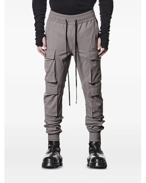 Thom Krom Drawstring Cargo Trousers - Grey