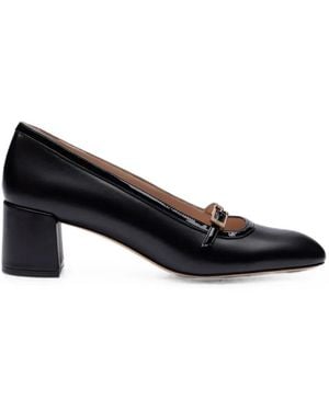 Stuart Weitzman Georgie Buckle-Strap Court Shoes - Black