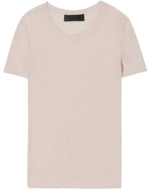 Nili Lotan Hettie Ribbed Crew-neck T-shirt - ナチュラル