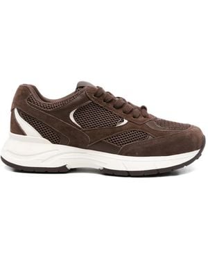 SERGIO MORETTI FIRENZE Mesh-Panel Trainers - Brown