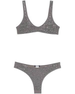 VENUJA Crystal-Embellished Bikini - White