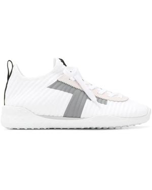 Tod's Ribbed Lace-Up Trainers - White