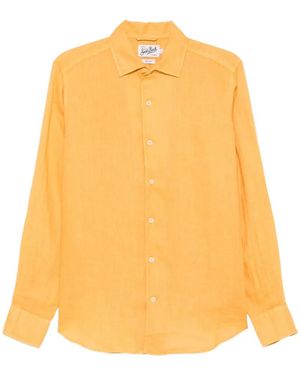MC2 Saint Barth Raphael Linen Shirt - Yellow