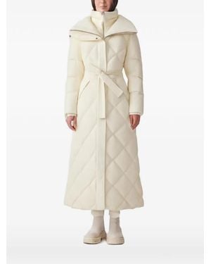 Mackage Laurella Quilted Belted Coat - Natural