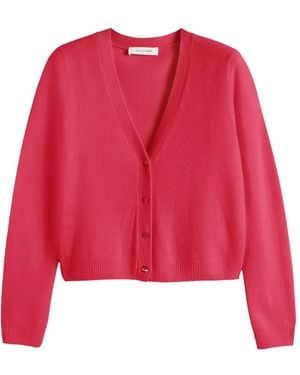 Chinti & Parker V-Neck Cardigan - Red