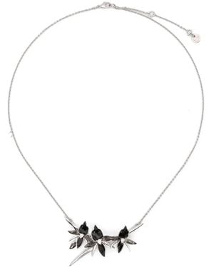 Shaun Leane Orchid-Flower Diamond Necklace - White