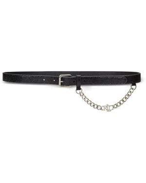 Ralph Lauren Chain-Detail Buckle Belt - White