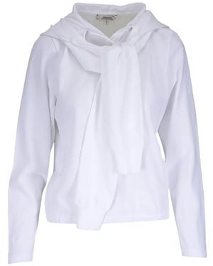 Dorothee Schumacher Sporty Romance Hooded Blouse - White