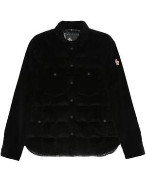 Moncler Gelt Corduroy-Quilted Shirt Jacket - Black