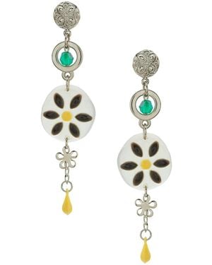 Amir Slama Flower Earrings - Multicolour