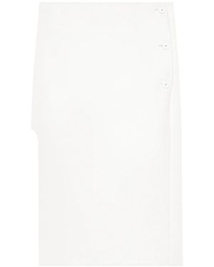 Courreges Oblique Heritage Midi Skirt - White