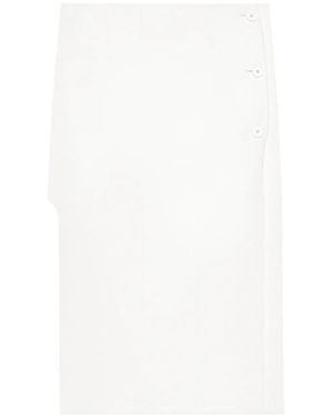 Courreges オブリーク ヘリテージ スカート - ホワイト
